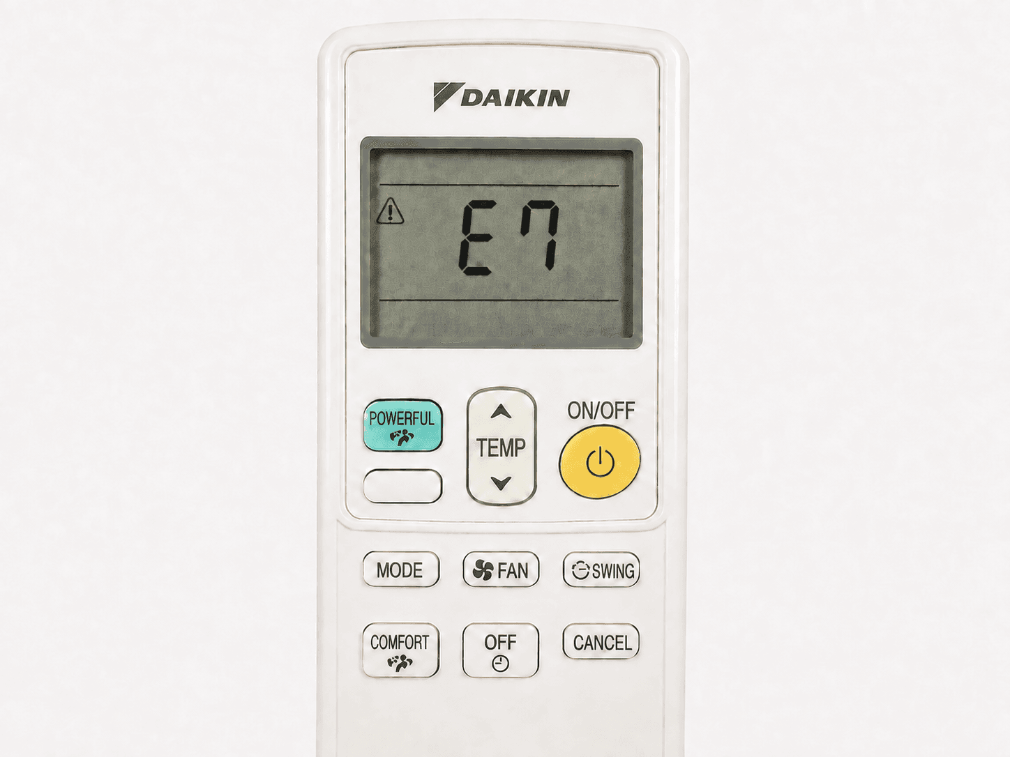 defaut e7 daikin