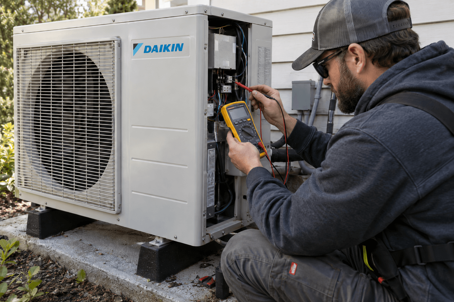 defaut u2 daikin test de tension