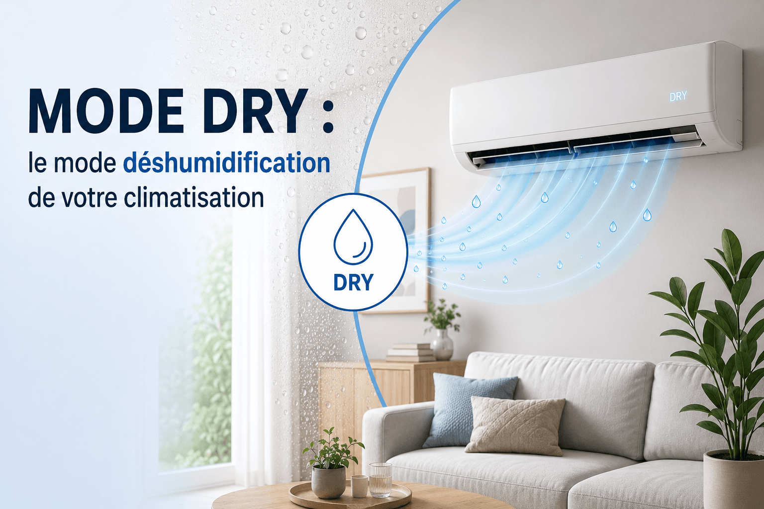 Mode Dry : le mode déshumidification de votre climatisation