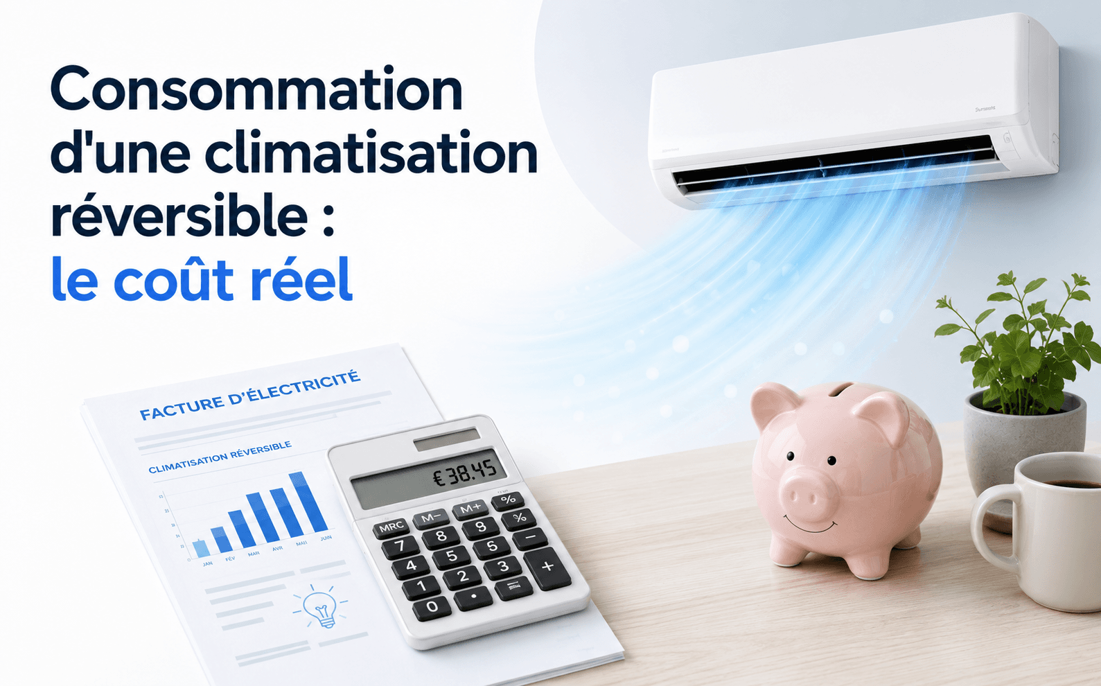 Consommation d'une climatisation réversible : le coût réel