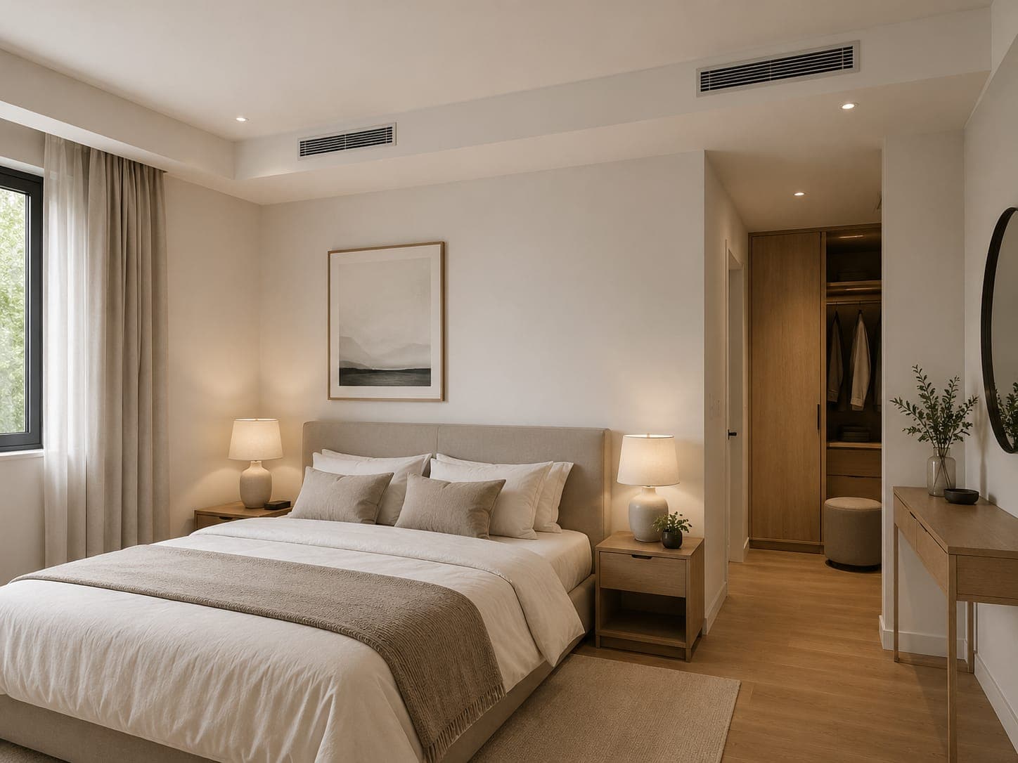 Climatisation gainable invisible intégrée au plafond